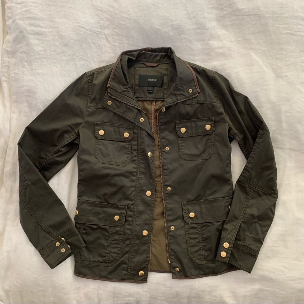 J. Crew Waxed Cotton Field Jacket